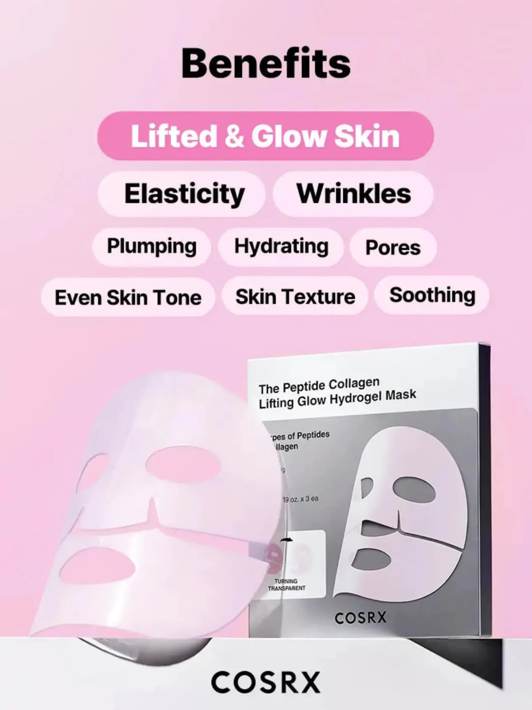 Peptide Collagen Glow Hydrogel Mask