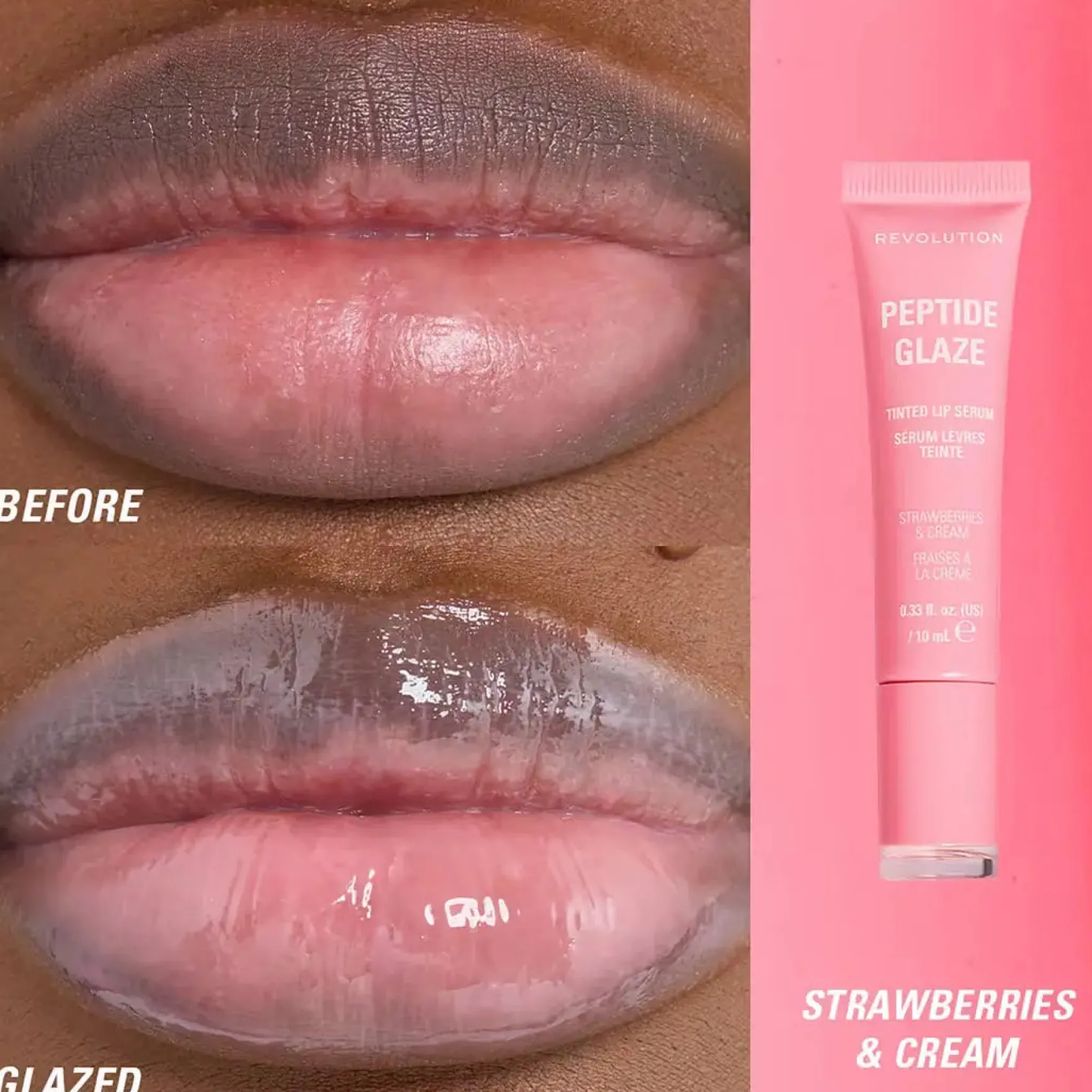 Peptide Glaze Tinted Lip Serum Strawberries & Cream