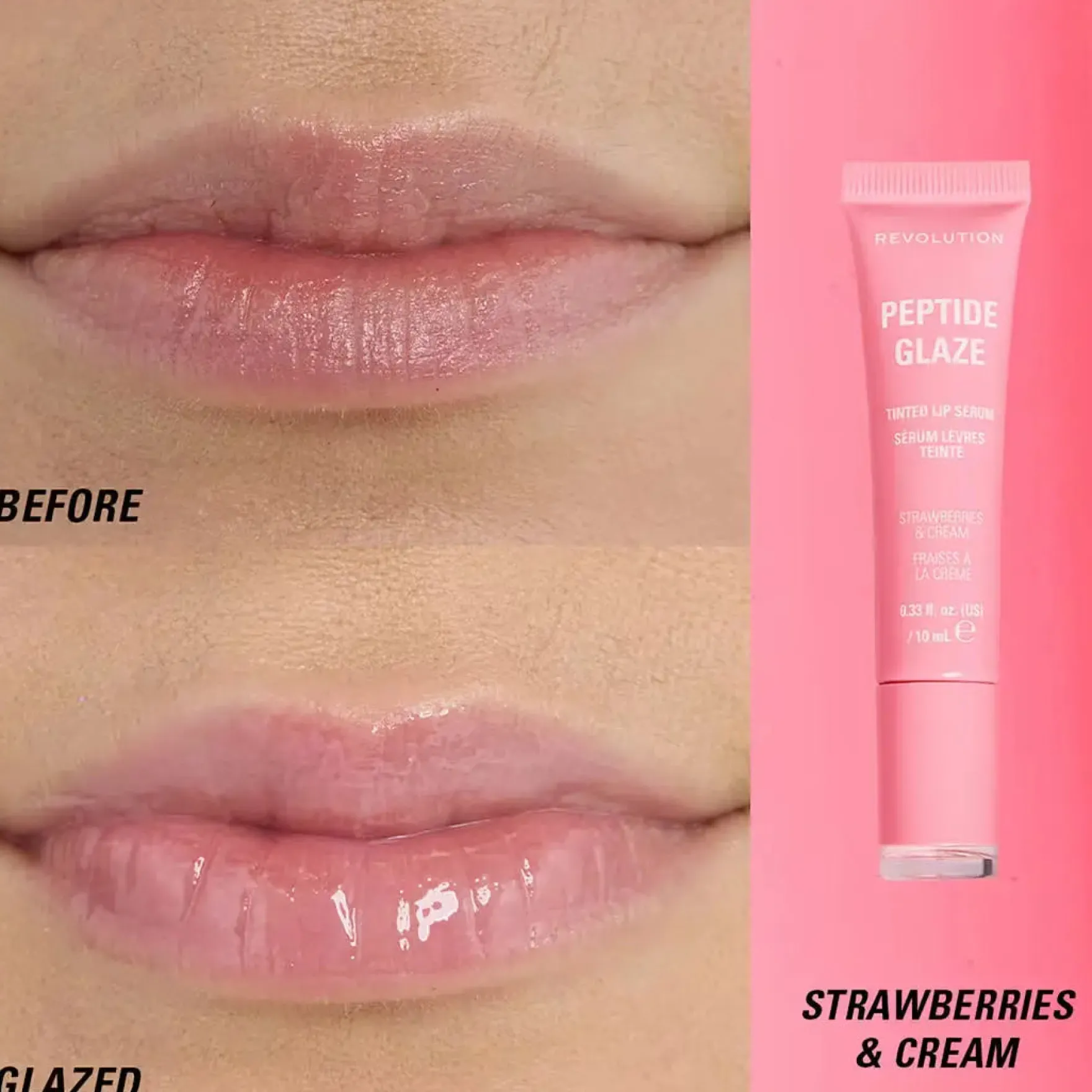 Peptide Glaze Tinted Lip Serum Strawberries & Cream