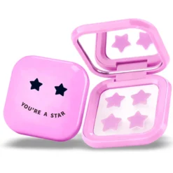 Pimple Star Patches & Mirror Case Pink