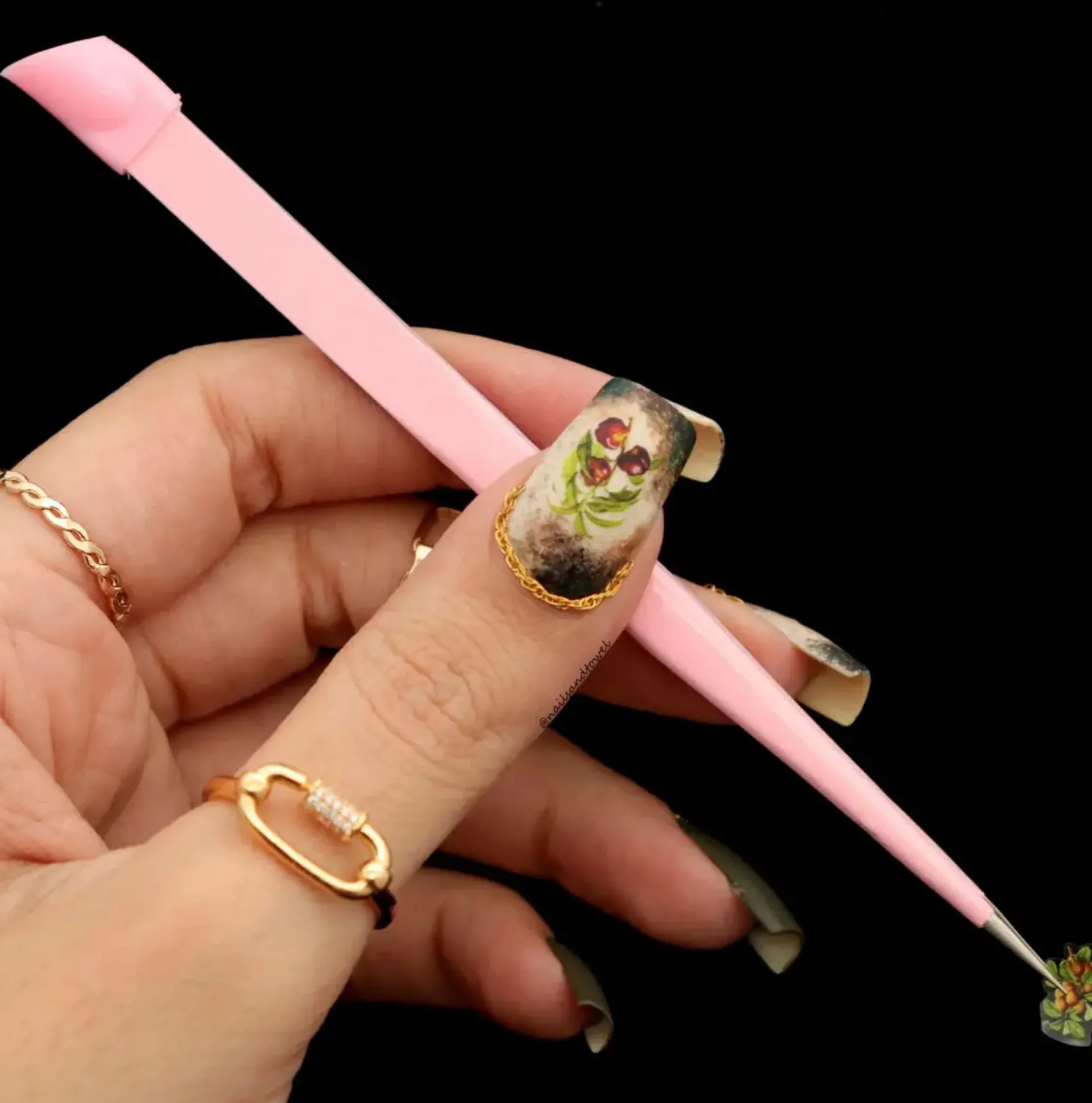 Pink Nail Art Tweezer