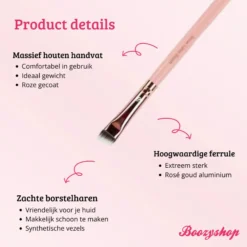 Pink & Rose Gold Brow Liner Brush
