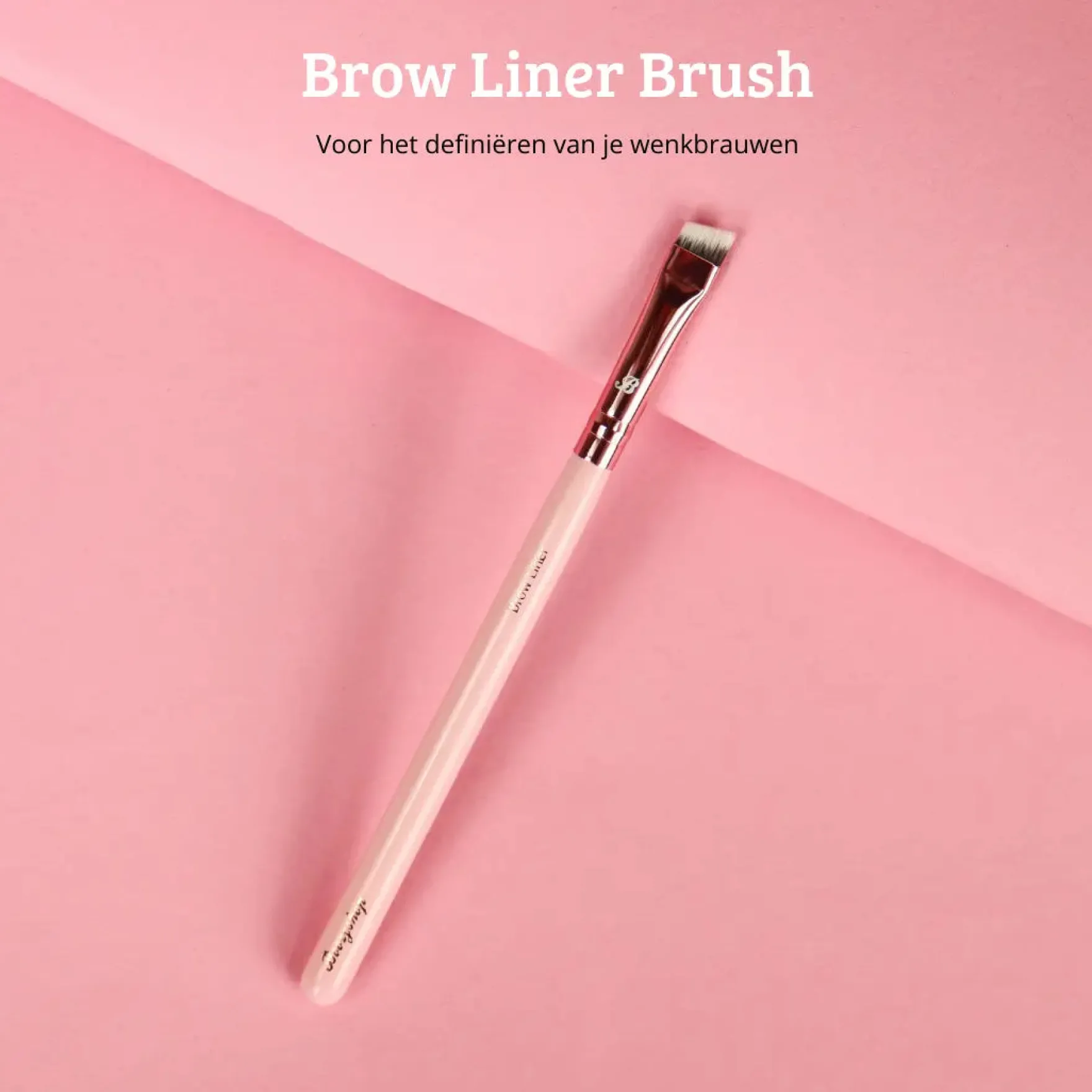 Pink & Rose Gold Brow Liner Brush