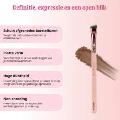 Pink & Rose Gold Brow Liner Brush