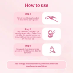 Pink & Rose Gold Brow Liner Brush