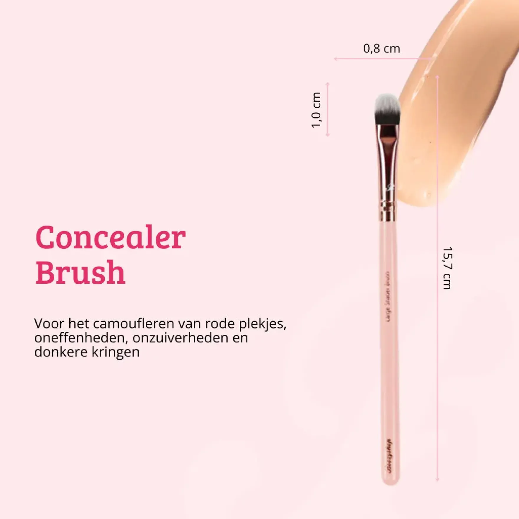 Pink & Rose Gold Concealer Brush