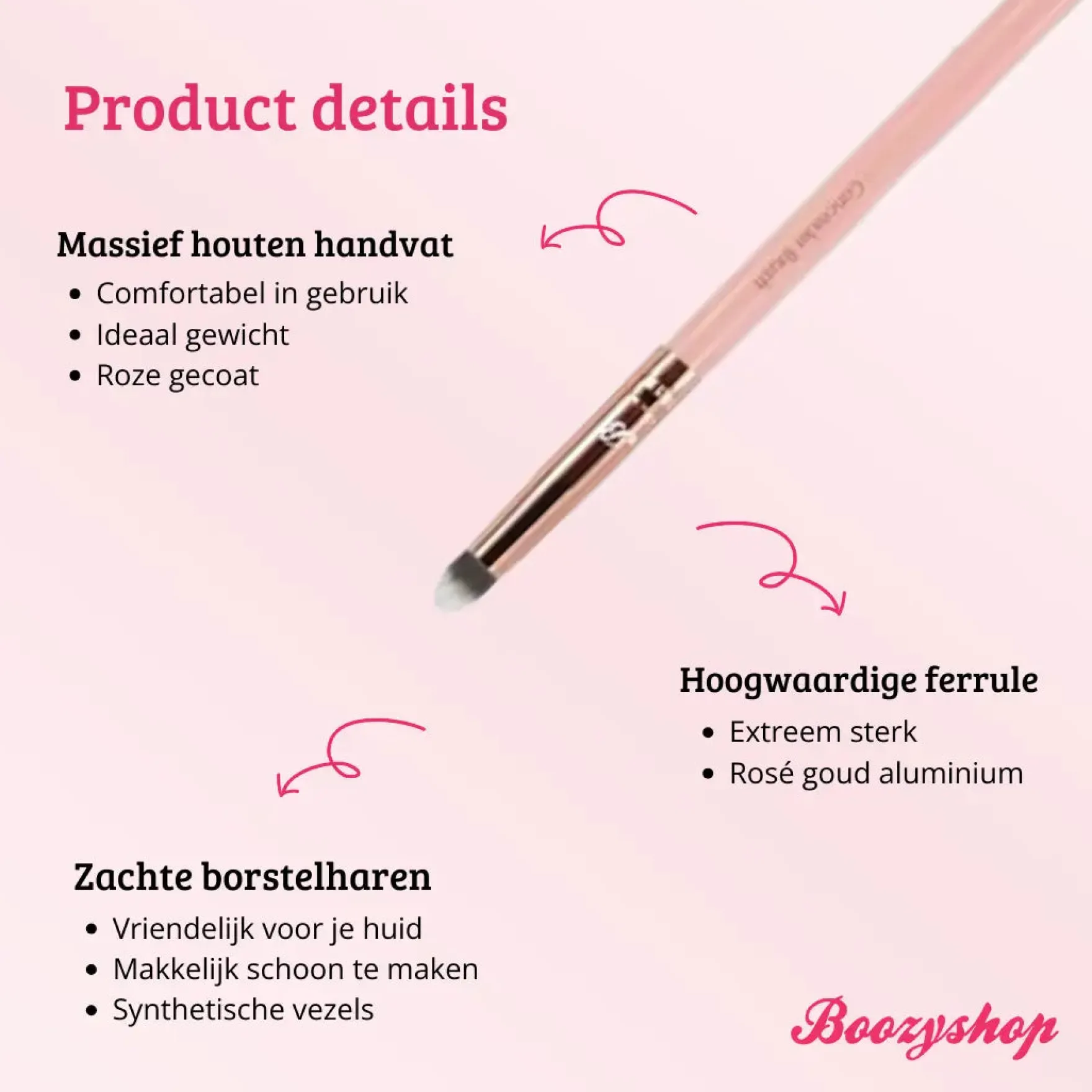 Pink & Rose Gold Concealer Brush