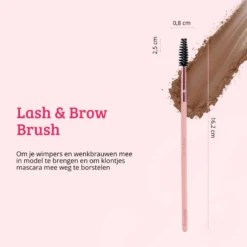 Pink & Rose Gold Lash & Brow Brush