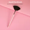 Pink & Rose Gold Small Fan Brush