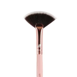 Pink & Rose Gold Small Fan Brush