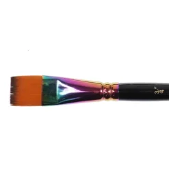 Pixie's Dream Flat Rainbow Face Paint Brush 3/4 Inch
