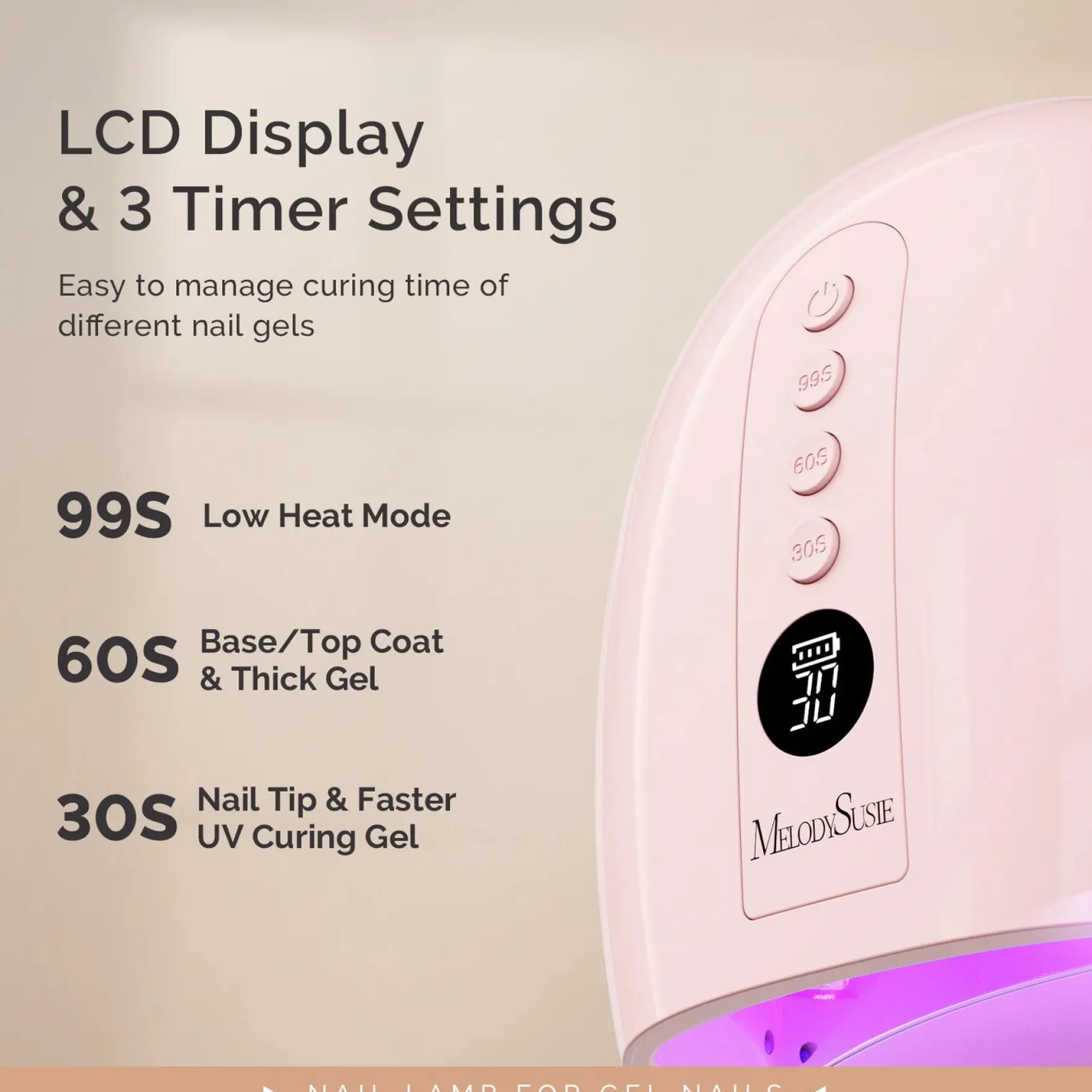 Plus30GT UV/LED Nail Lamp Pink