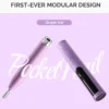 PocketNail PC100GR Innovative Pen-Shaped Portable Nail Drill Modular Version Grape Ice