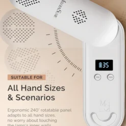 P-Plus20F Innovative UV Protection Rechargeable UV/LED Nail Lamp White