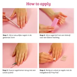 Press On French Nails Metallic Pearlescent
