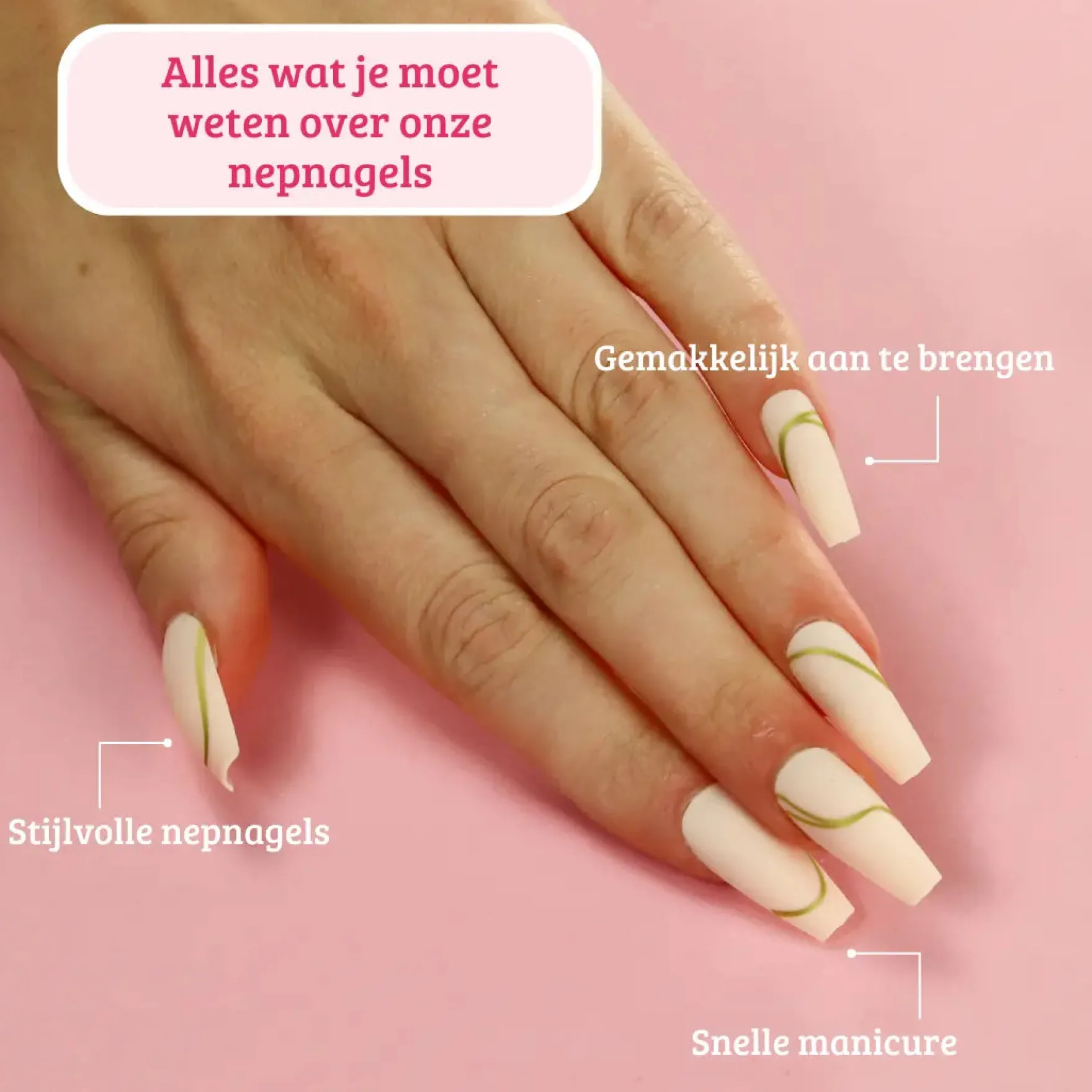 Press On French Nails Nude Goldstrike