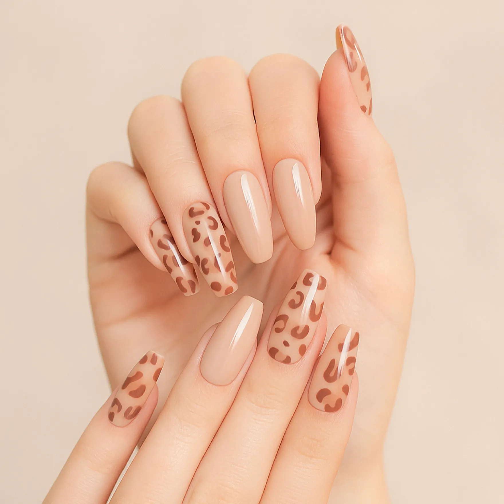 Press On French Nails Panther