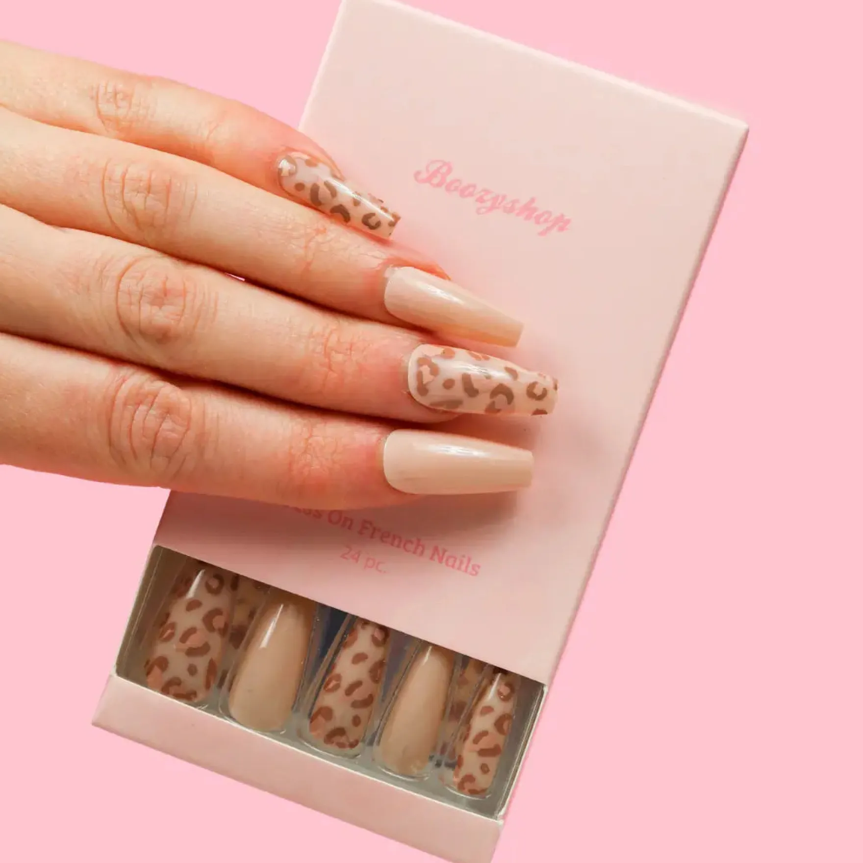Press On French Nails Panther