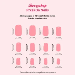 Press On French Nails Triangle Multicolor