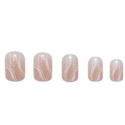 Press On French Nails Waves