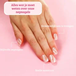 Press On French Nails Waves
