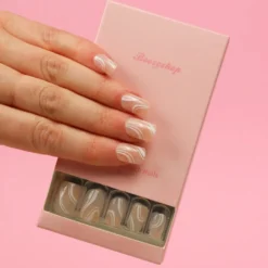 Press On French Nails Waves
