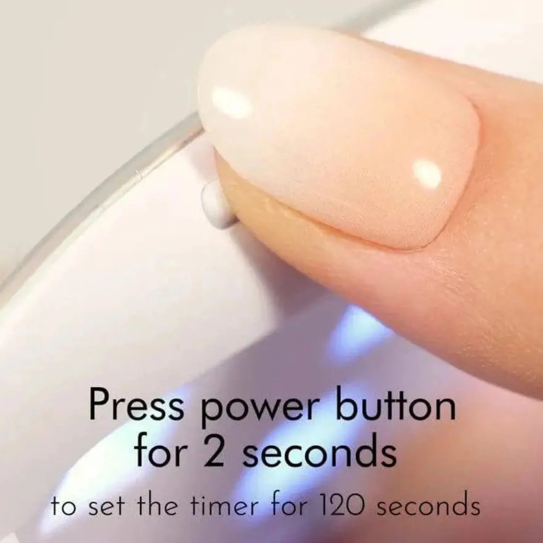 Press On Turquoise UV Lamp