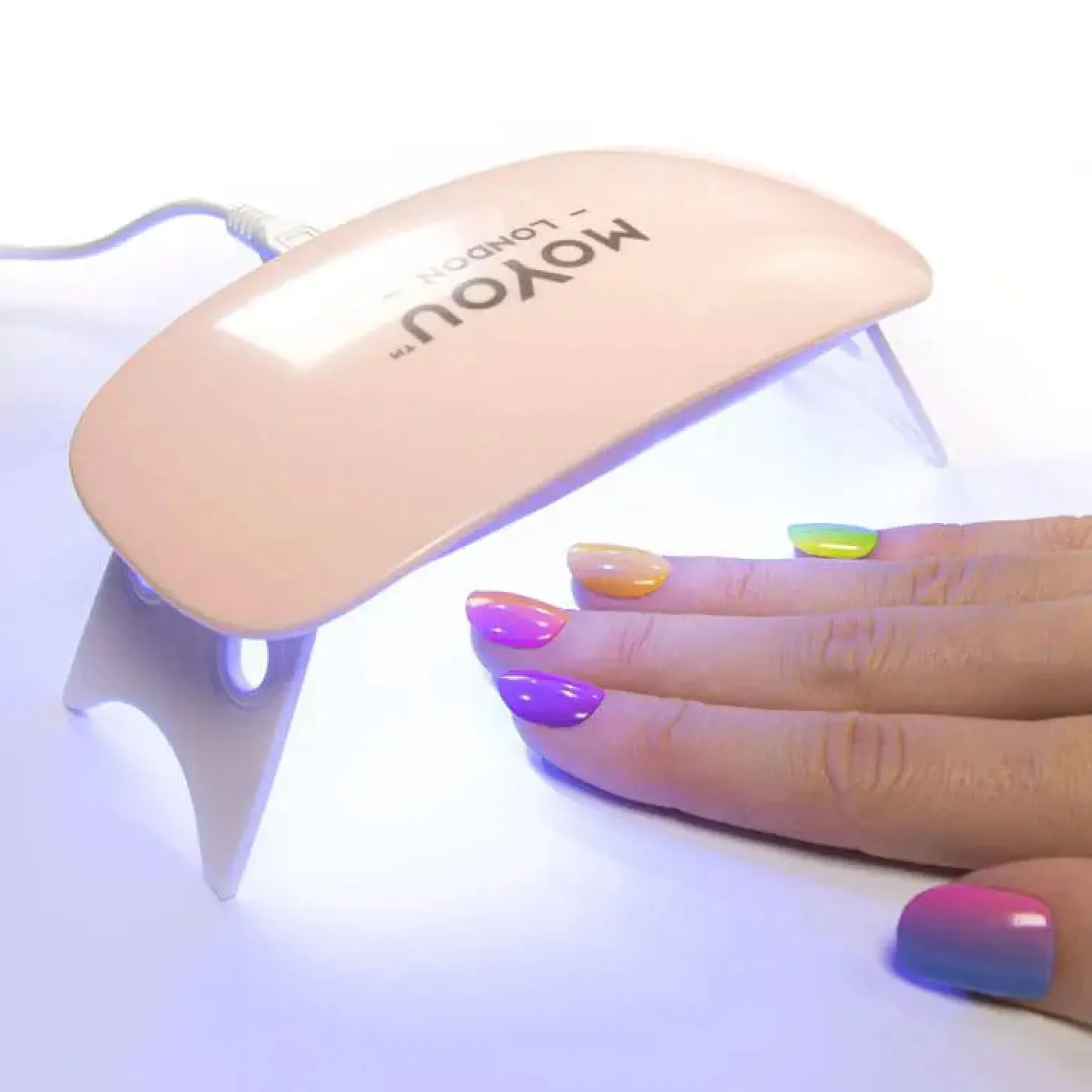 Press On Turquoise UV Lamp