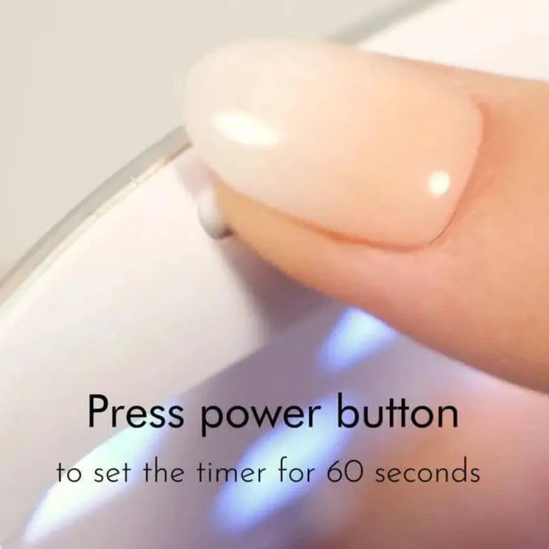 Press On Turquoise UV Lamp