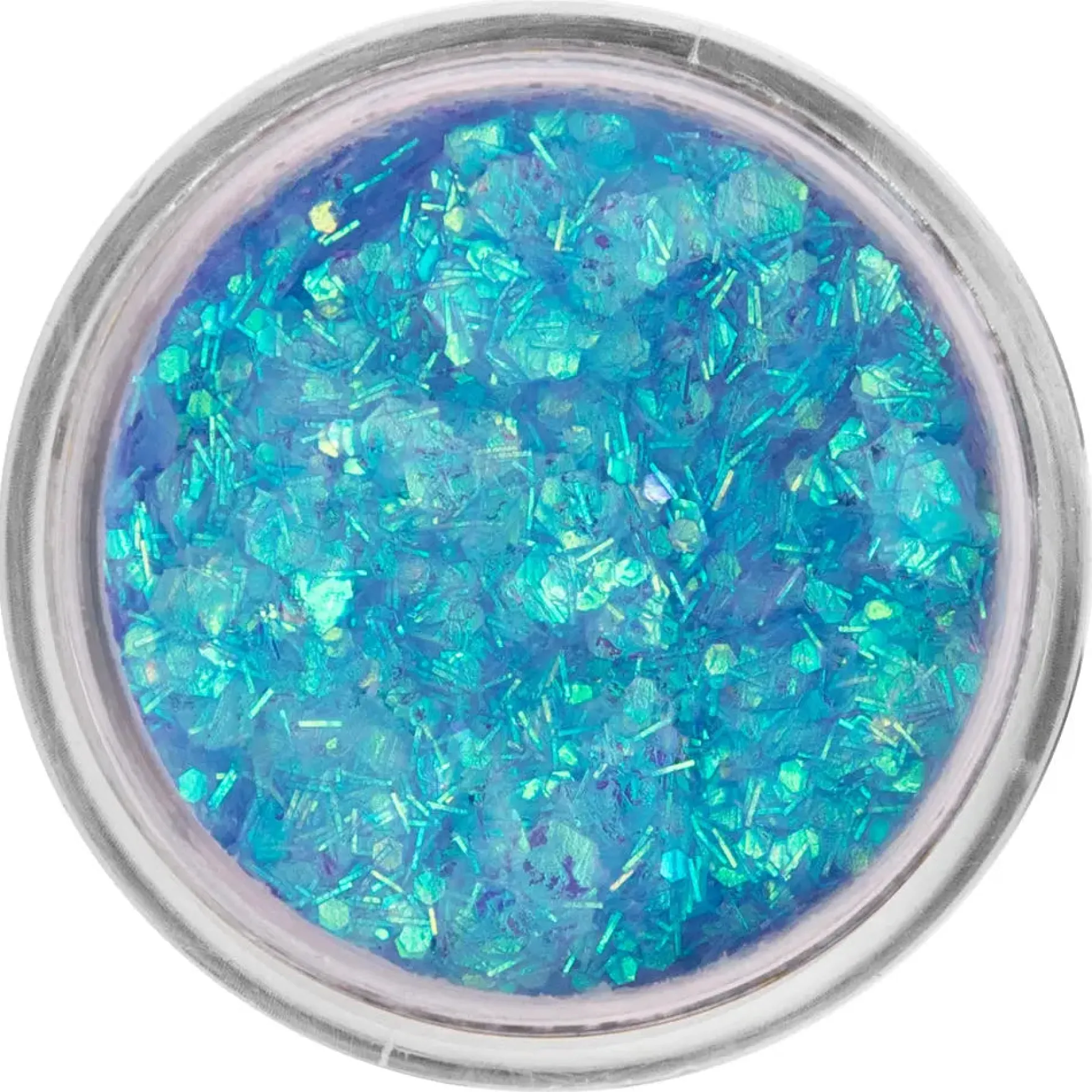 Pressed Chunky Glitter Cream Blue Lagune