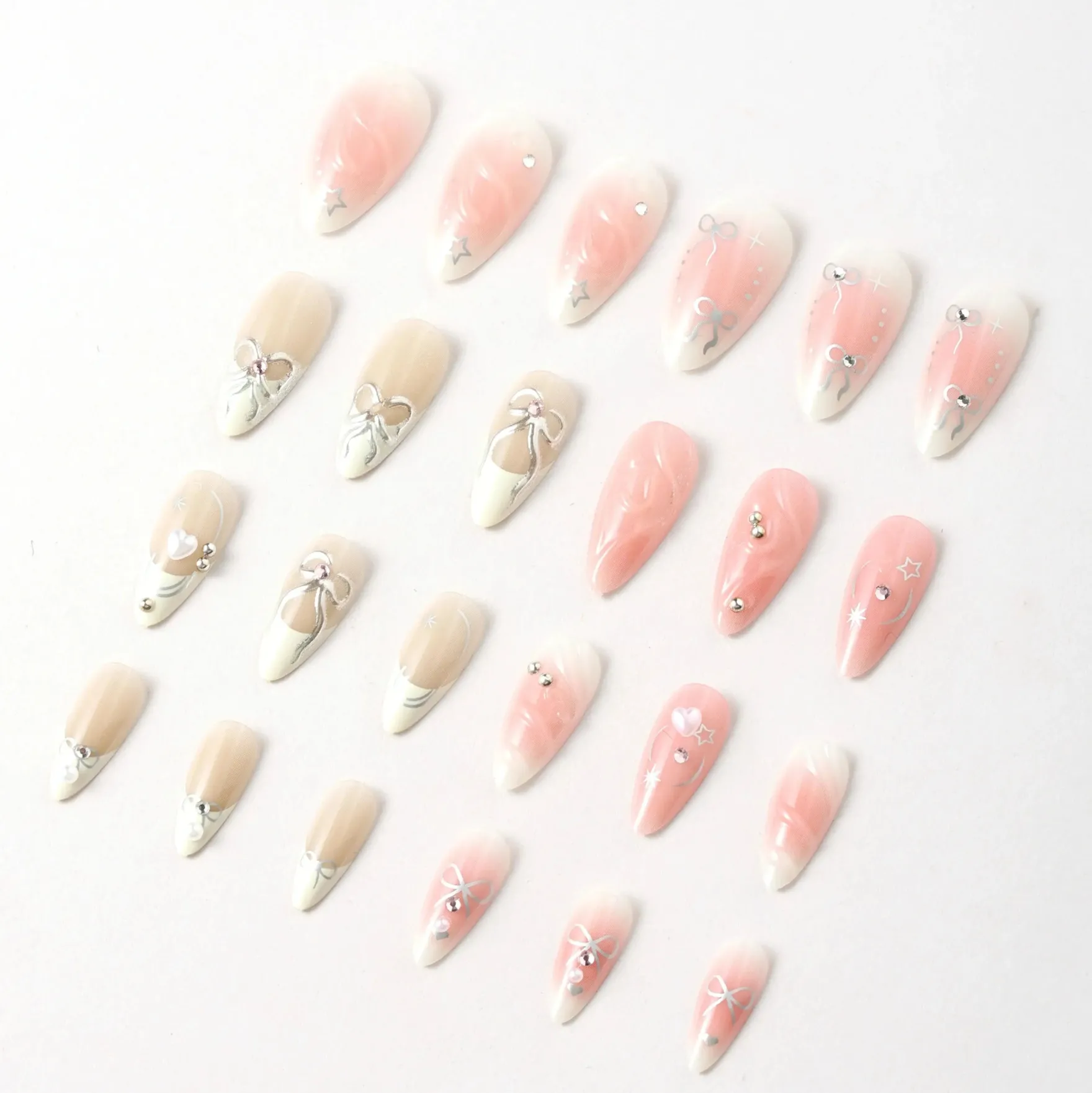 Press-On Nails Ballerina Slipper