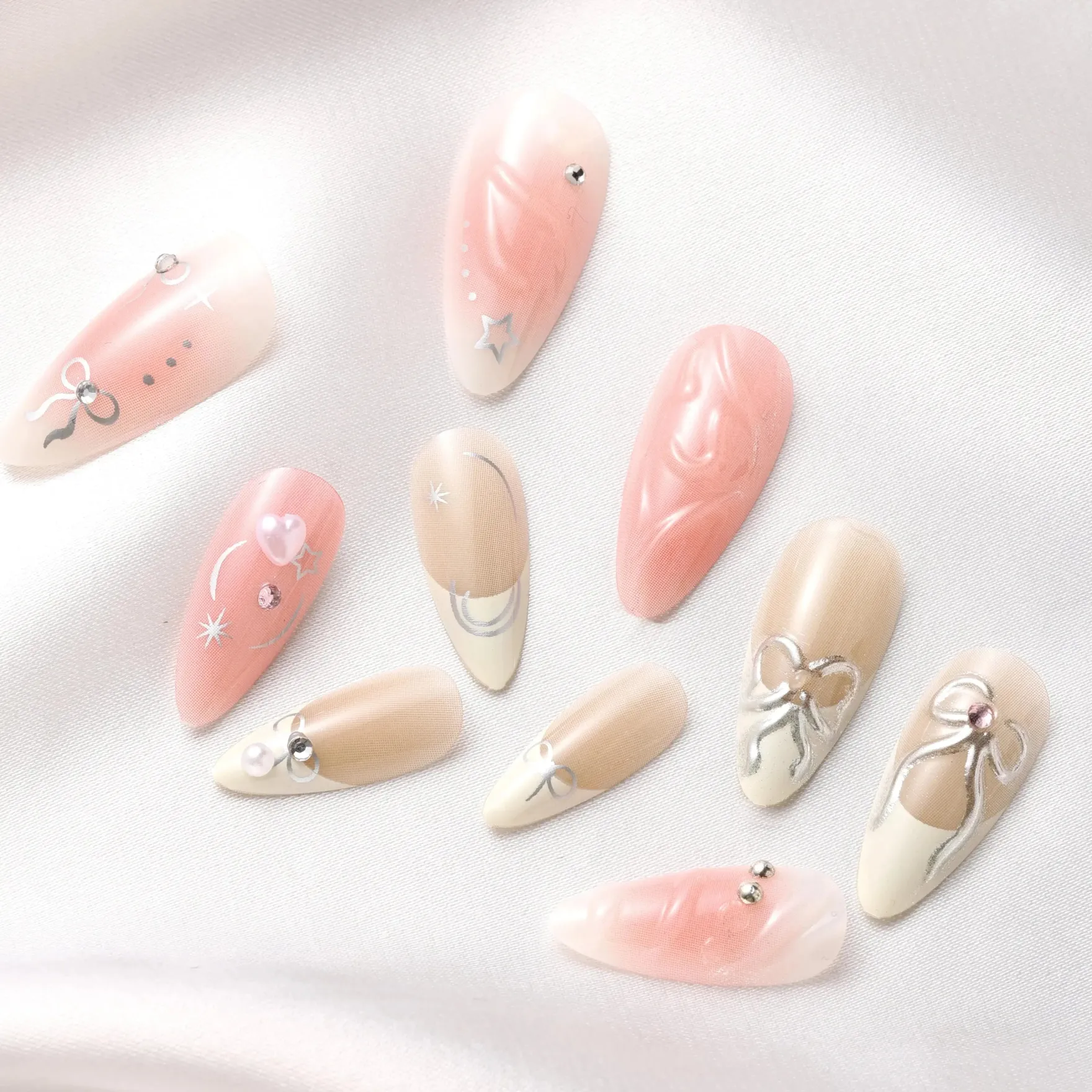 Press-On Nails Ballerina Slipper