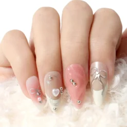 Press-On Nails Ballerina Slipper