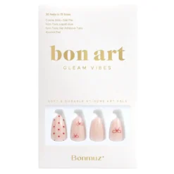 Press-On Nails Berry Bows
