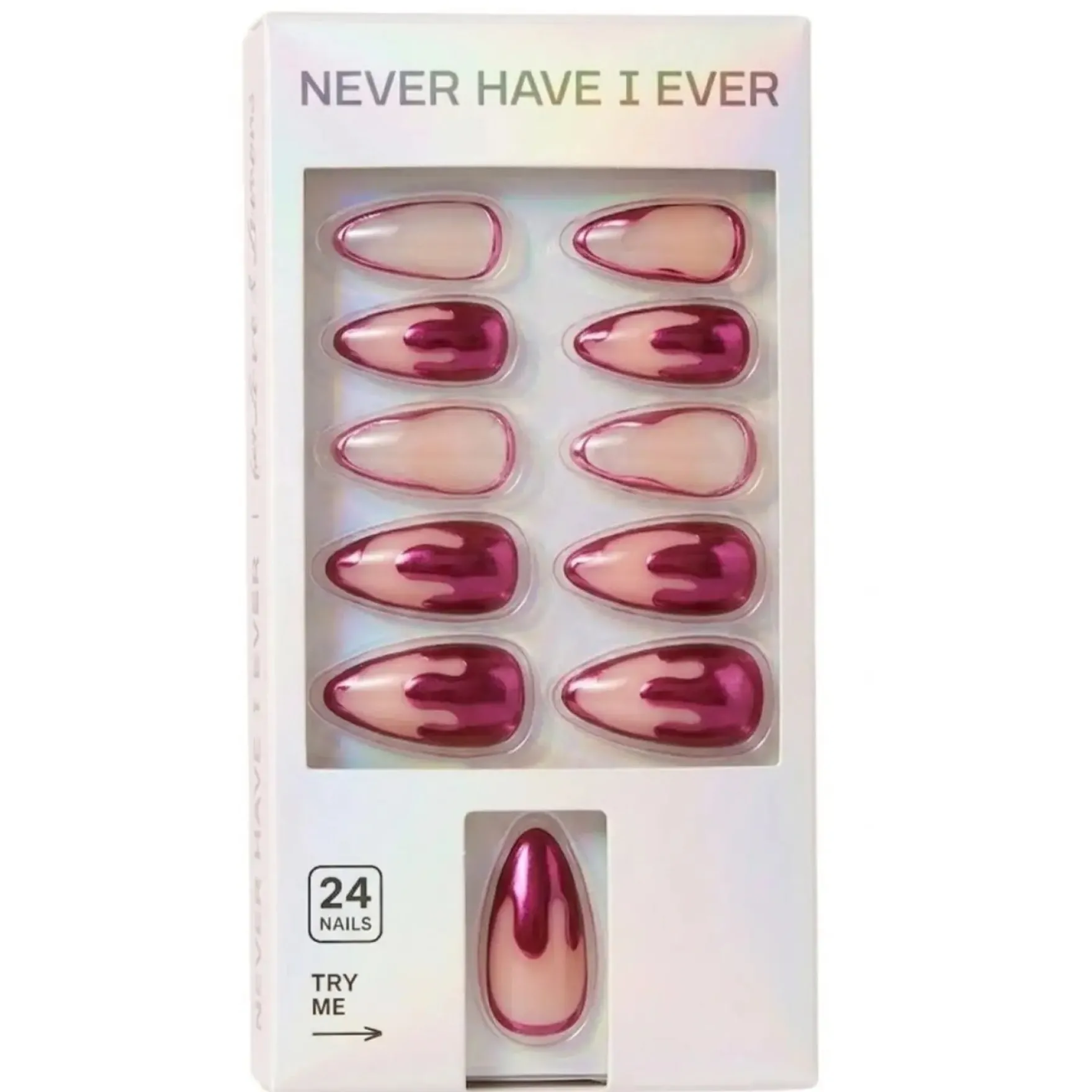 Press-On Nails Sunset Chrome