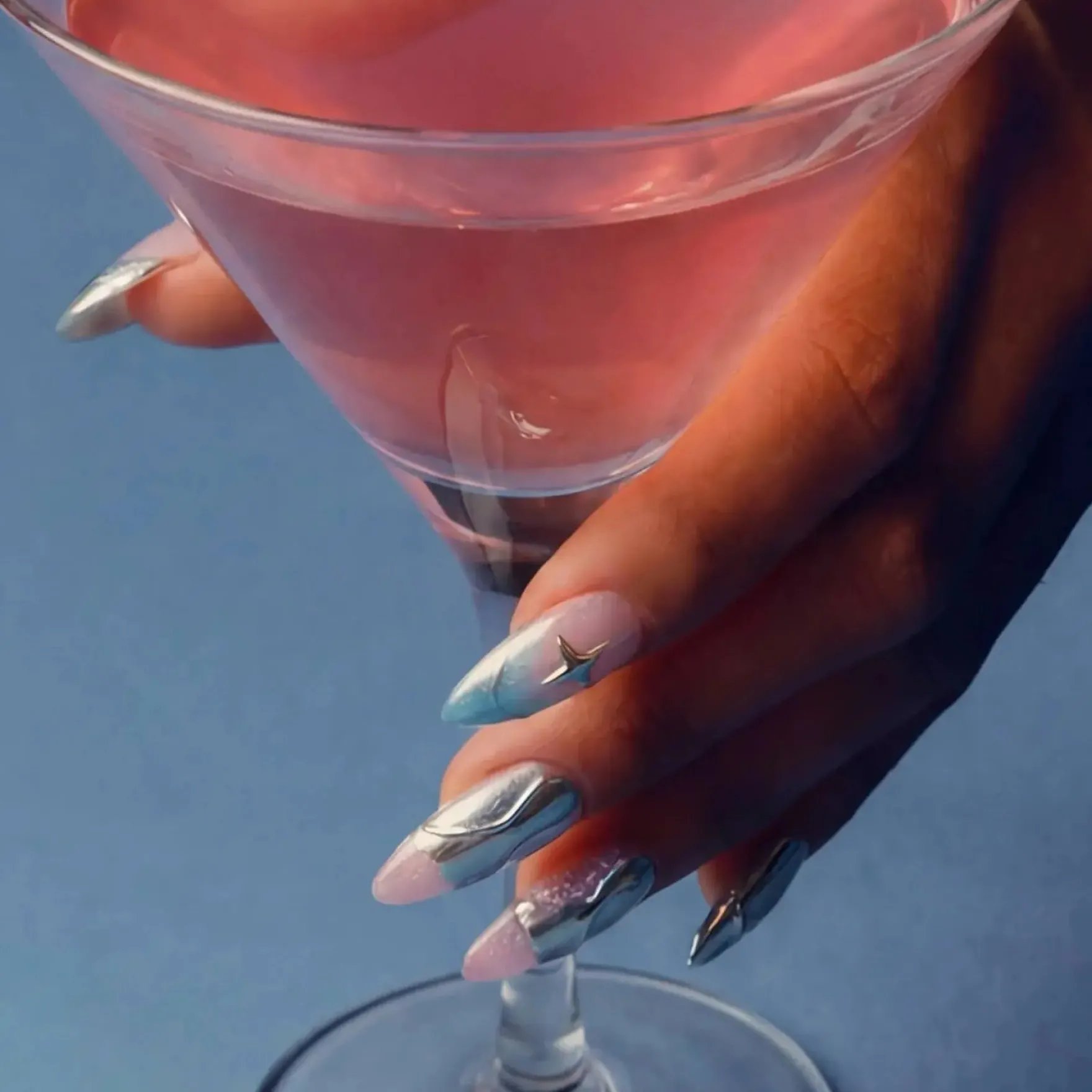 Press-On Nails Titanium Jelly
