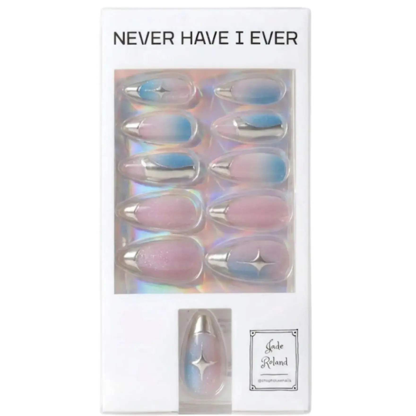 Press-On Nails Titanium Jelly