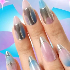 Press-On Nails Titanium Jelly