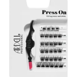Press On Pre-glued Underlash Extensions Wispies Natural Starterskit