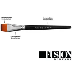 Professional Face Paint Brush 1 Inch Flat