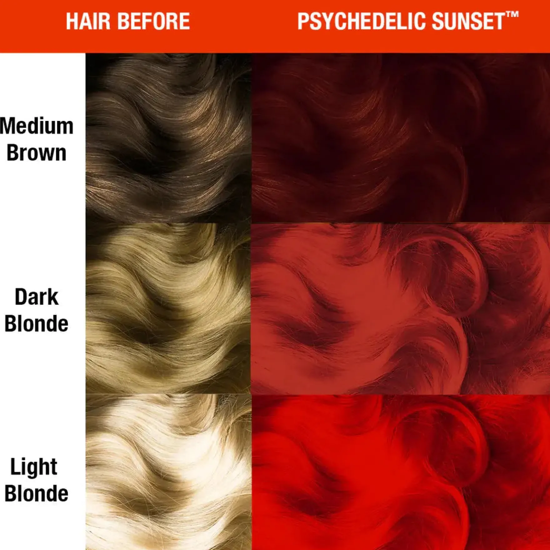 Psychedelic Sunset Hair Color