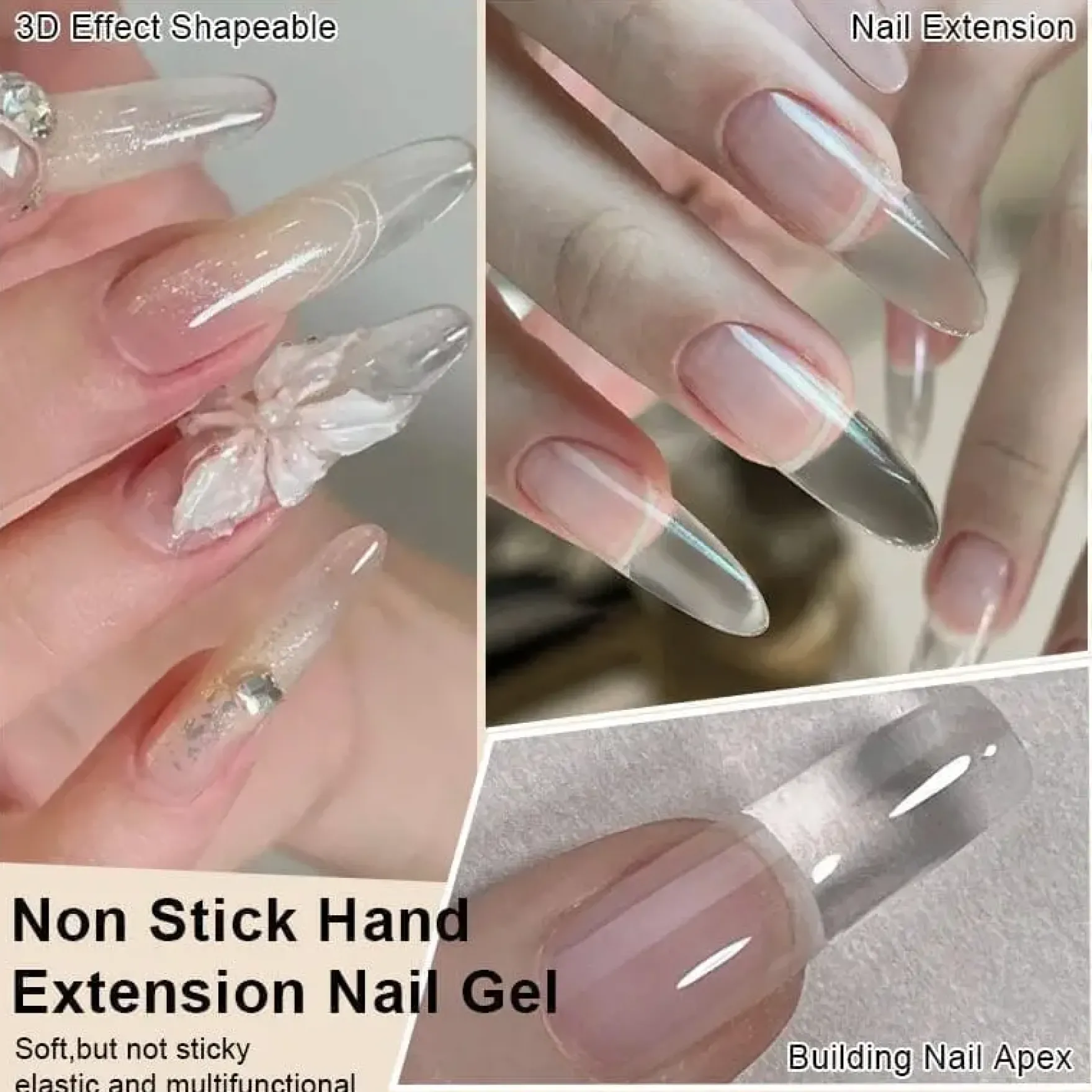 Pure Color & Glitter Non Stick Hand Extension Gel NEG30