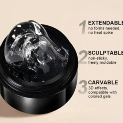 Pure Color & Glitter Non Stick Hand Extension Gel NEG30