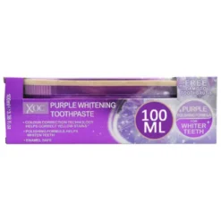 Purple Whitening Toothpaste 100ml + Free Toothbrush