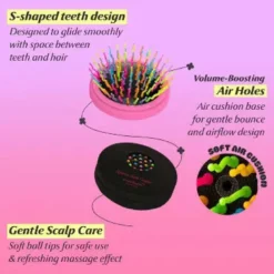 Rainbow Volume S Brush Compact Black