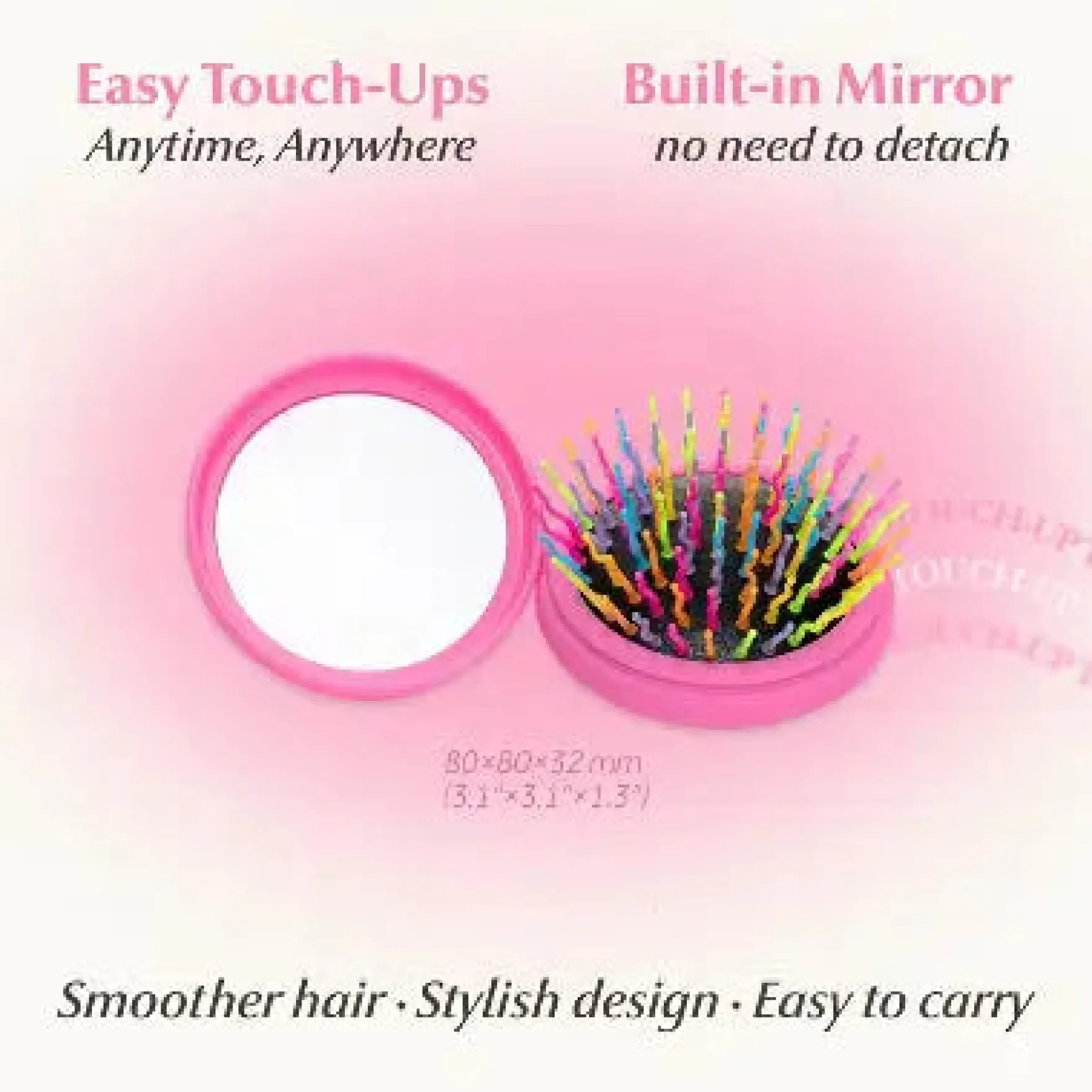 Rainbow Volume S Brush Compact Black