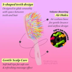 Rainbow Volume S Paddle Brush Melon Green