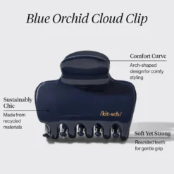 Recycled Plastic Cloud Claw Clip Blue Orchid