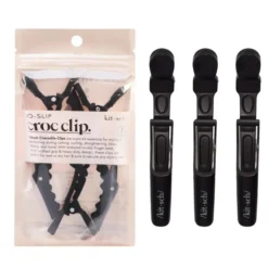 Recycled Plastic Crocodile Clip 3PC Black