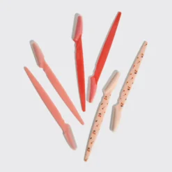 Recycled Plastic Dermaplaners 6pc Set Assorted Cherry Blossom